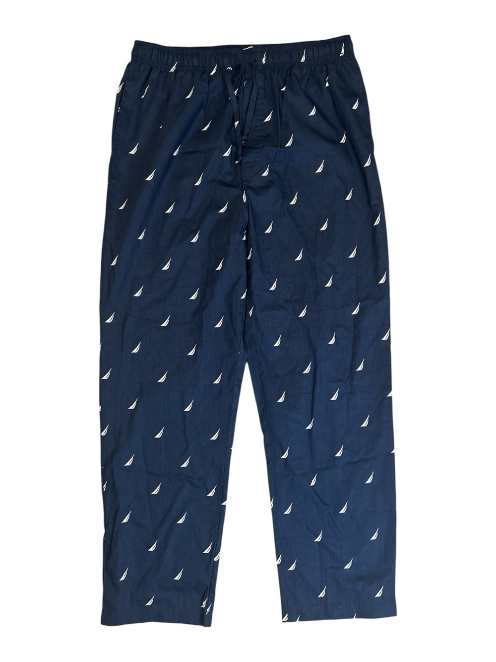Nautica Men’s Pajama Pants M Navy Sailboat Print Sleepwear Lounge NWT